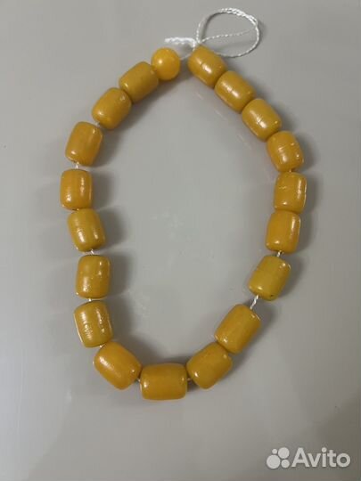 Бусы янтарные