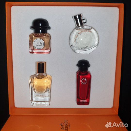 Парфюмированный набор hermes 4x7,5 мл