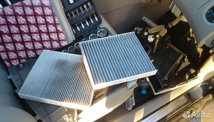 Замена салон. фильтра Hyundai Sonata 2017-2019