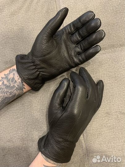 Мужские кожаные перчатки