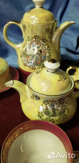 Чайный сервиз мадонна гдр 6 персон гейши
