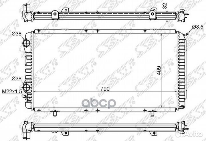 Радиатор Peugeot Boxer 94-06 / Citroen Jumper