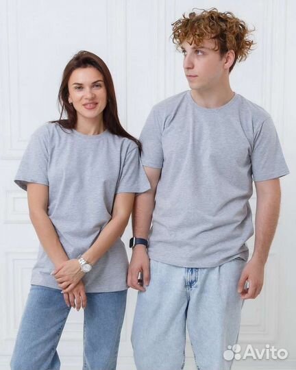 Футболки белые, красные, хаки, серый меланж