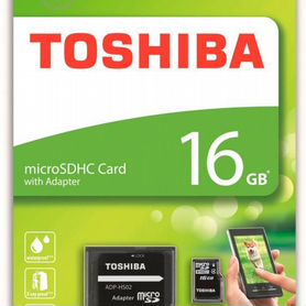 Карта памяти 16Gb microsdhc Toshiba thn-m102k0160m