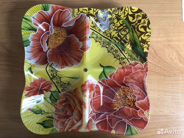 Менажница (блюдо для сервировки), стекло, 25 см