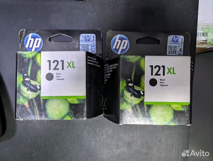 Картриджи HP 121bk и 121 col 121XL BK