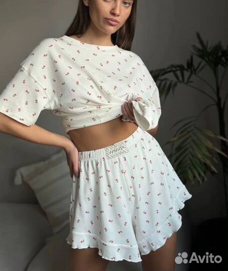 Пижама женская лапка