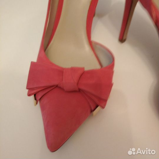 Туфли женские 38 размер, натуральная замша, светло