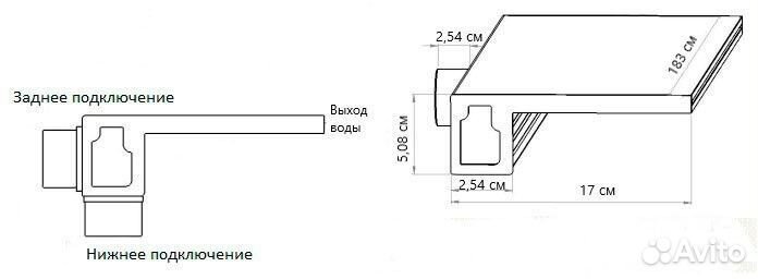 Водопад стеновой встраиваемый для бассейна Poolmag