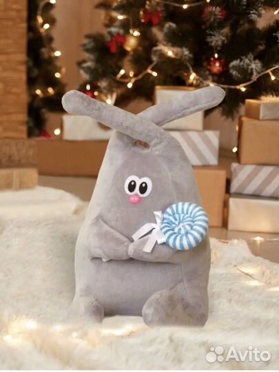 Большой плюшевый заяц мягкая игрушка