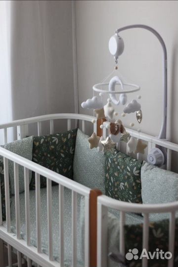 Новые бортики подушки в детскую кроватку