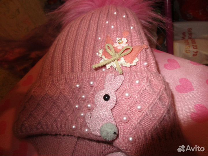 Шапка зимняя на 2-3 года