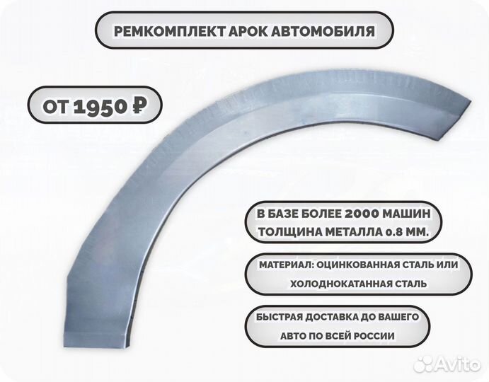 Ремонтные арки (ремкомплект) на автомобиль