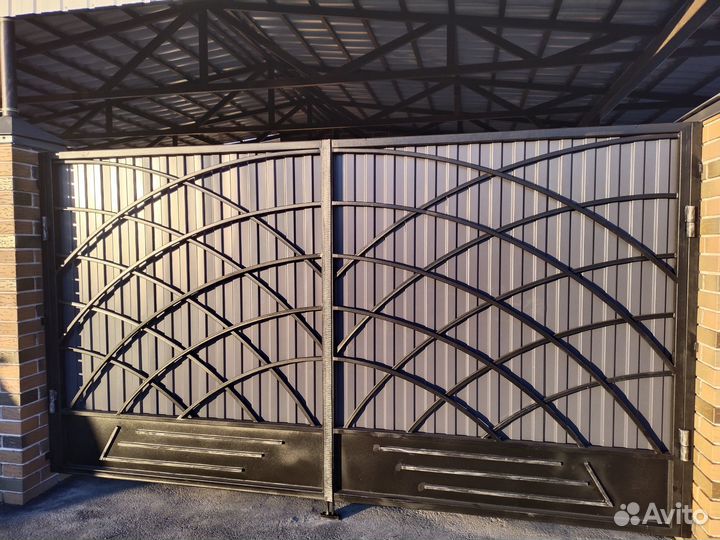 Ворота, калитка модель 38