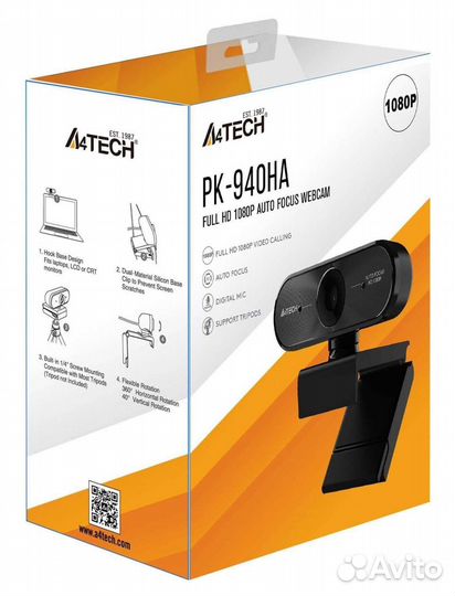 Web-камера A4Tech PK-940HA, черный