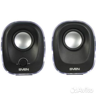 Акустическая система Sven 330 2.0 2x2.5W черный по
