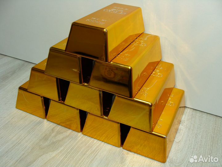Десять Золотых Слитков 999.9 Fine Gold 1000g