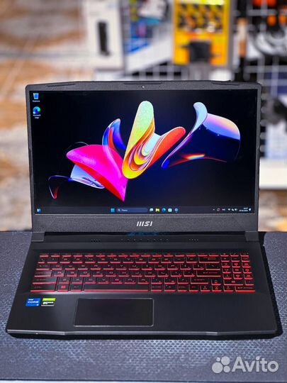 Игровой ноутбук MSI I5 11400H + GTX 1650 4GB / Рас