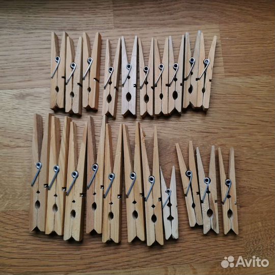 Прищепки 21 шт (дерево)
