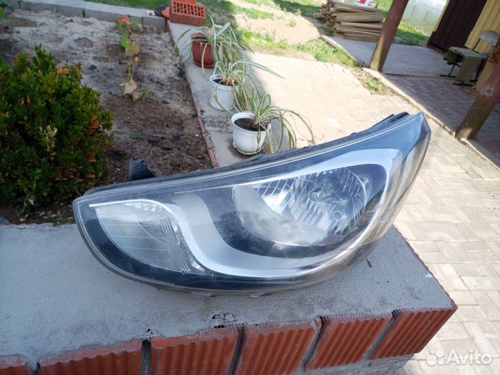 Hyundai solaris фара левая 2010-2014