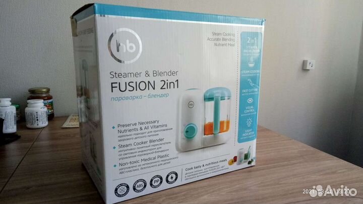Блендер-пароварка Happy Baby Fusion 2в1