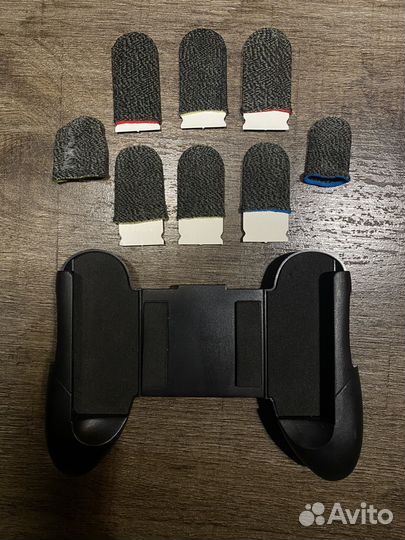 Напальчники для мобильных игр + держатель