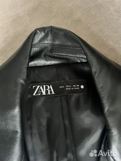 Пиджак Zara из экокожи