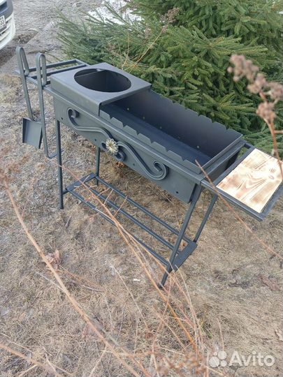 Мангал для шампуров лофт