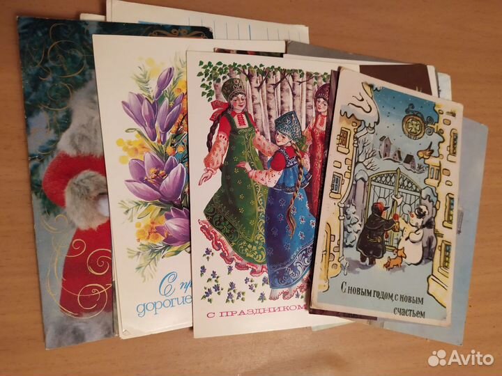 Открытки, календарики