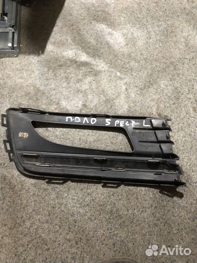 Окантовка птф фольксваген поло 5 левая рестайлинг