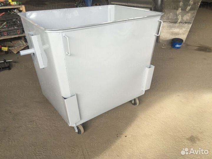 Евроконтейнер мусорный из металла 1,1 м3 L2032