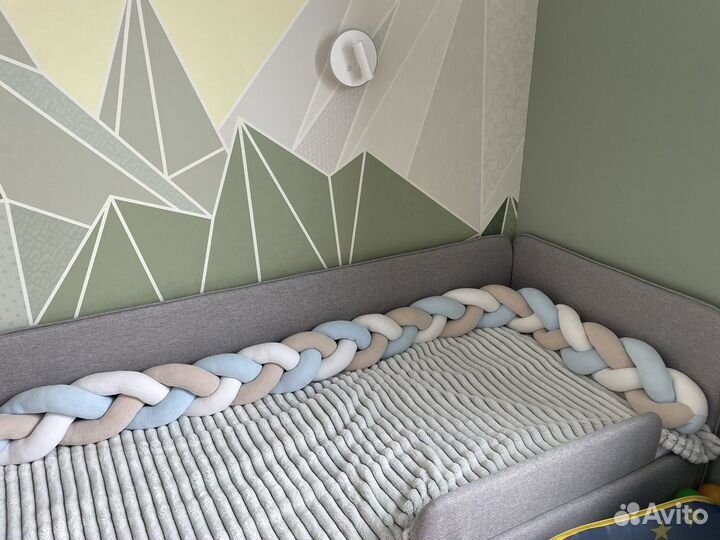 Бортик коса в кроватку