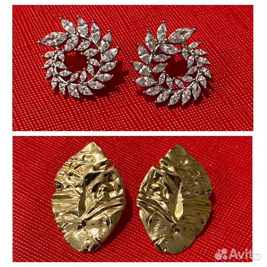 Серьги серебро