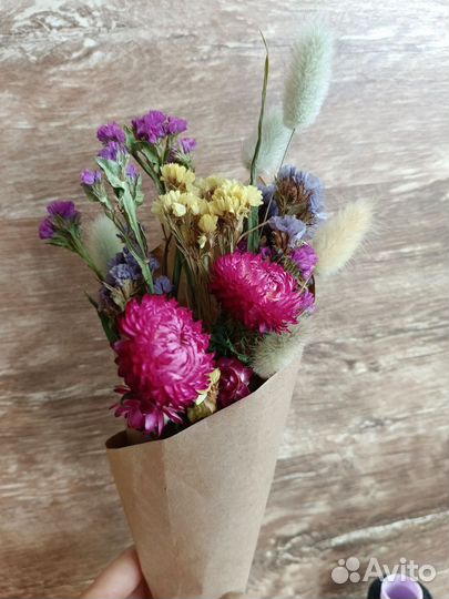 Мини букет из сухоцветов