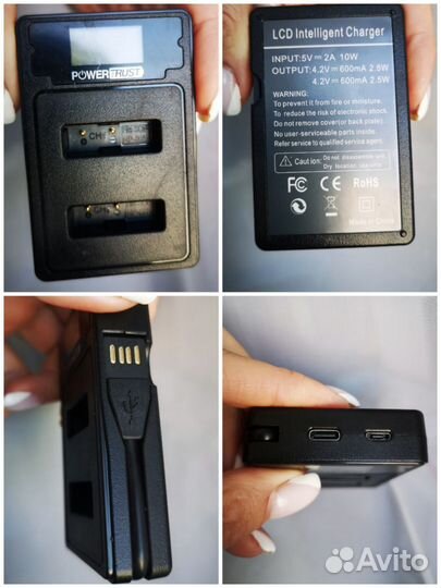 Аккумулятор для sony 4шт+зарядка+акваб.+камера з\ч