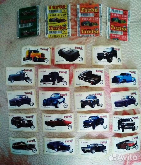Наклейки/вкладыши turbo