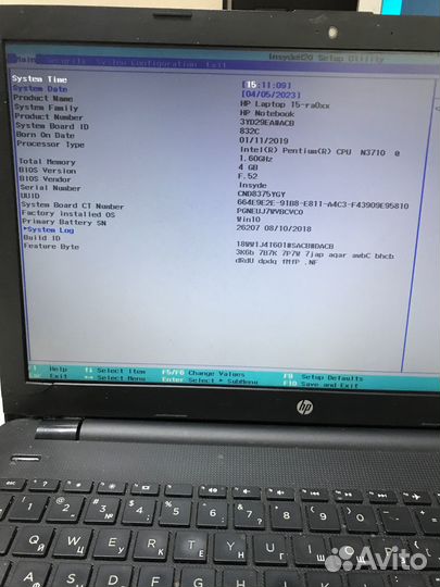 Материнская плата HP 15-bs LA-E811P N3710