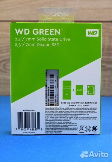 WD green 480GB GR 480GA-2 2,5