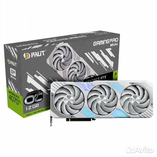 Видеокарта Palit RTX 4070 Ti GamingPro White OC