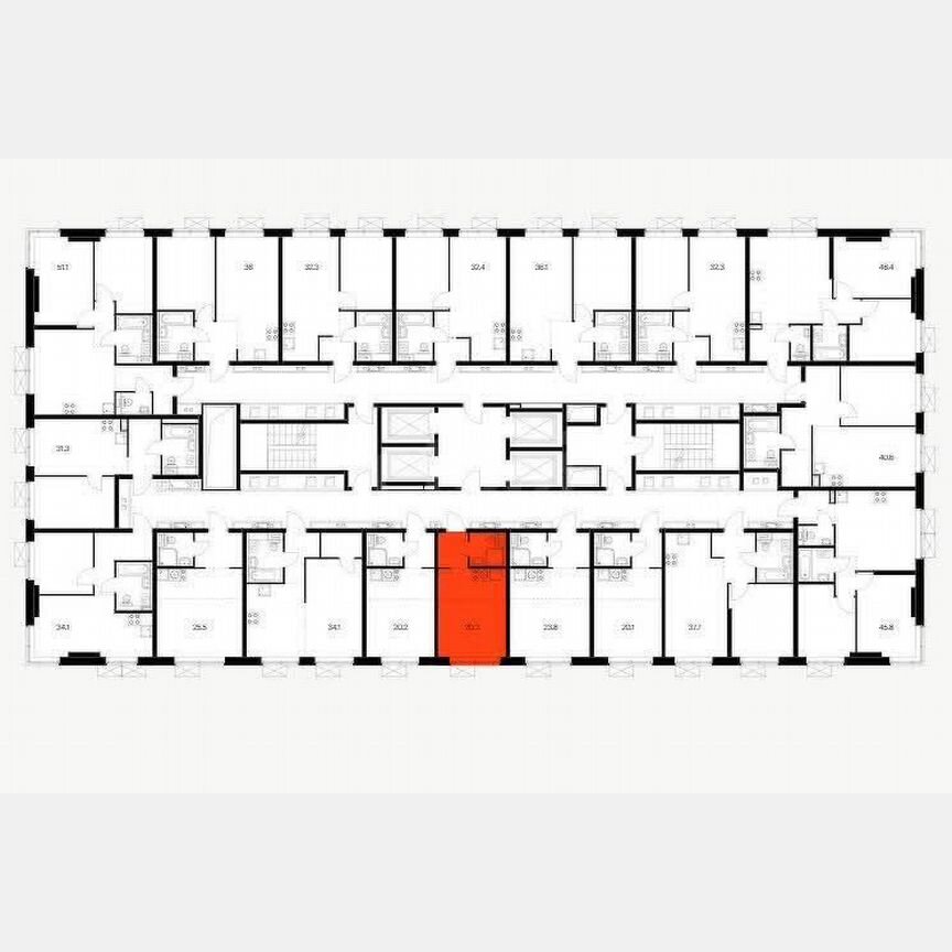 Квартира-студия, 20 м², 27/33 эт.