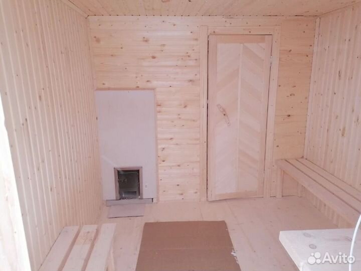 Баня из бруса наличии