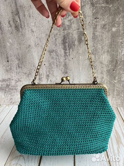 Сумка вязаная женская фермуар