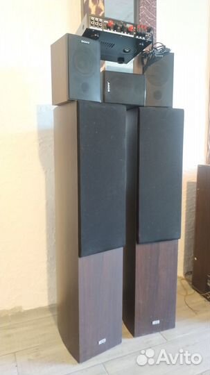 Ресивер блютуз 5.1 новый с колонками heco sony