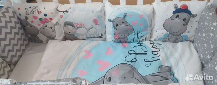 Комплект бортиков в кроватку