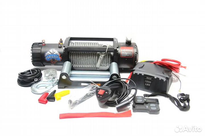 Лебедка электрическая 12V Electric Winch grizzly 1