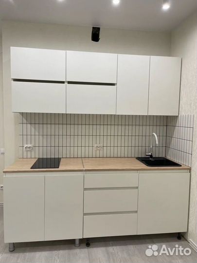 Белая кухня 2 метра