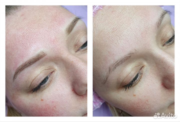 Перманентный макияж брови губы