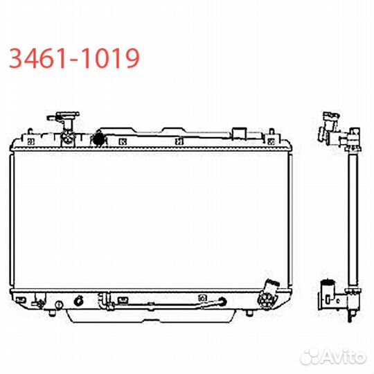 Радиатор охлаждения Sakura 34611019