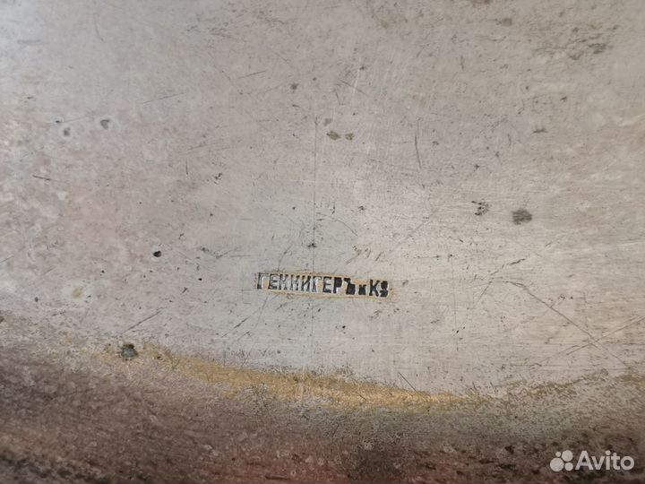 Поднос для самовар 1894 - 1899 Геннигер серебрение