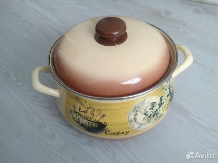 Набор посуды для дачи,кастрюли, термокружка